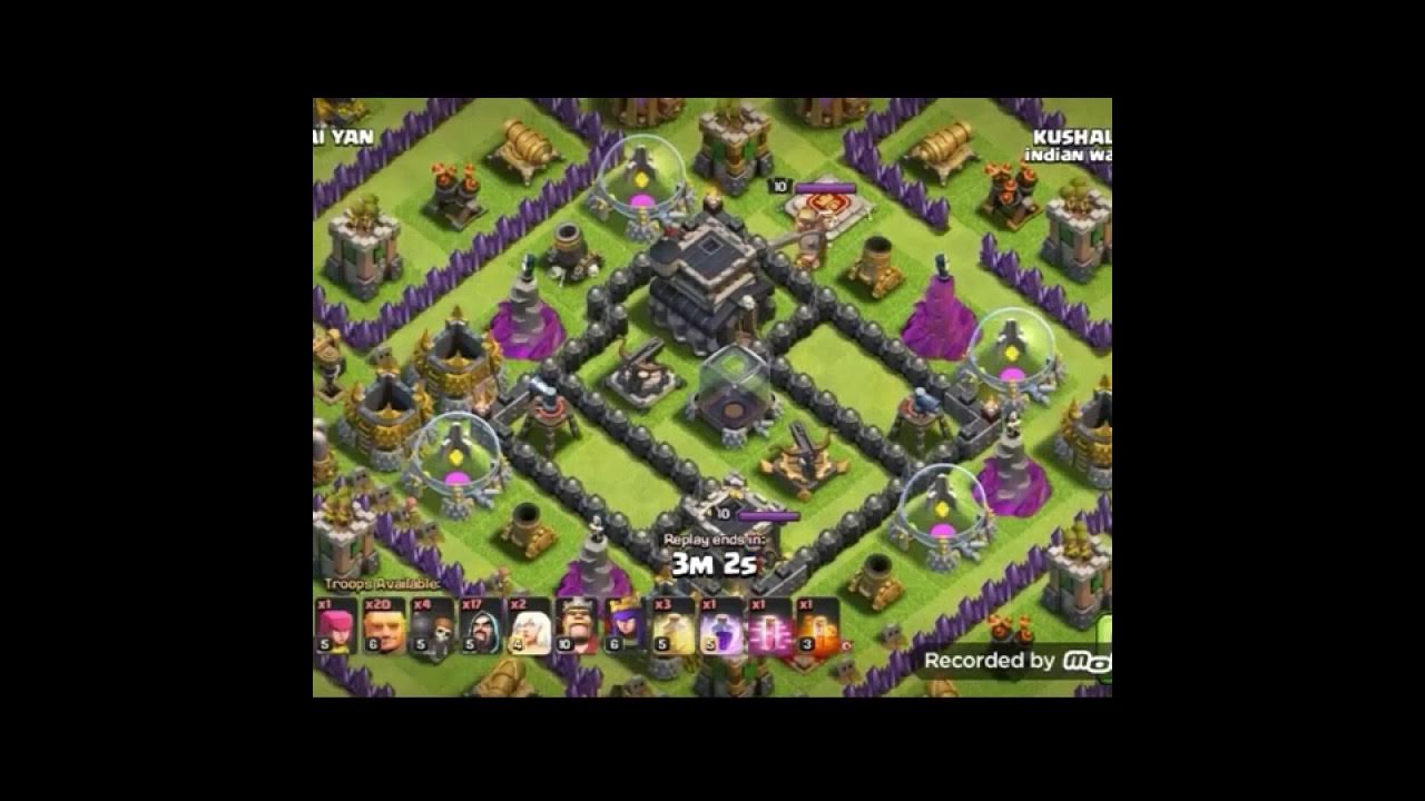 CLASH OF CLAN!!! strategy for loot of th 9 YouTube