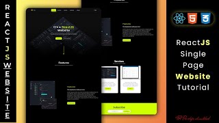 How to Create React Responsive One Page Website App