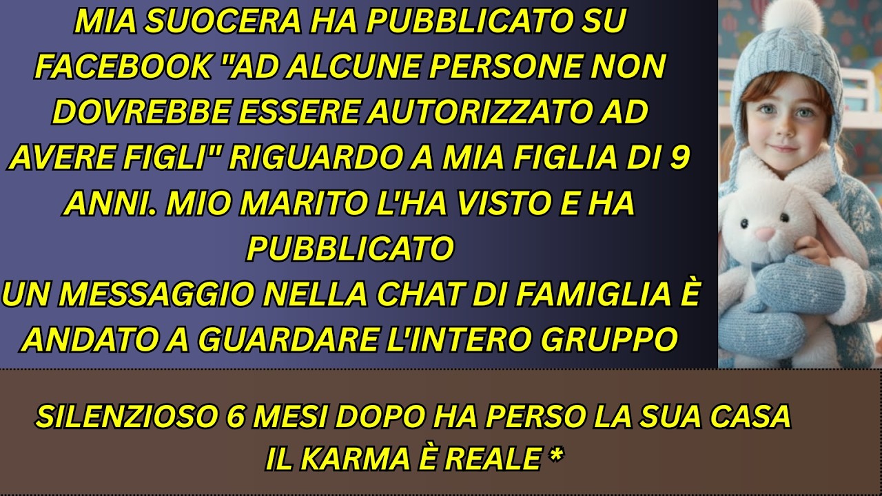 I miei suoceri hanno attaccato mia figlia online, quindi ho reagito