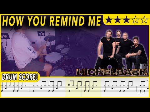How You Remind Me - Nickelback | DRUM SCORE Sheet Music | #352 DRUMSCRIBE