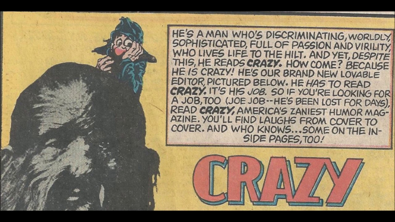 COMIC MAN PRODUCTIONS: CRAZY MAGAZINE THAT DARES TO BE DUMB MARVEL COMIC BOOK AD THOR 1976