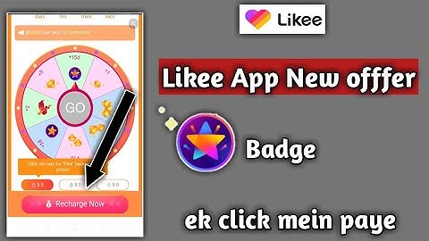 Likee APP New offfer Diamond Badge Paye | Likee App Badge  Kaise Paye| Likee App New Event Rewards B