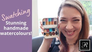 Handmade watercolour paint review and swatching session