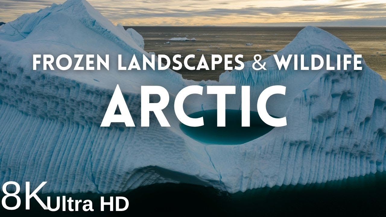 8K Arctic Ambience – Frozen Beauty & Calming Music for Relaxation