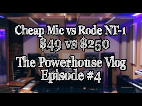 $49 Mic Vs Rode NT-1??   Nady SCM-800 & Rode NT-1 Shootout - Powerhouse Vlog Ep. 4