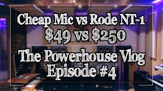 $49 Mic Vs Rode NT-1??   Nady SCM-800 & Rode NT-1 Shootout - Powerhouse Vlog Ep. 4