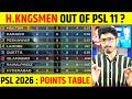 PSL 2026 Points Table Update Multan Sultans Top the Standings!