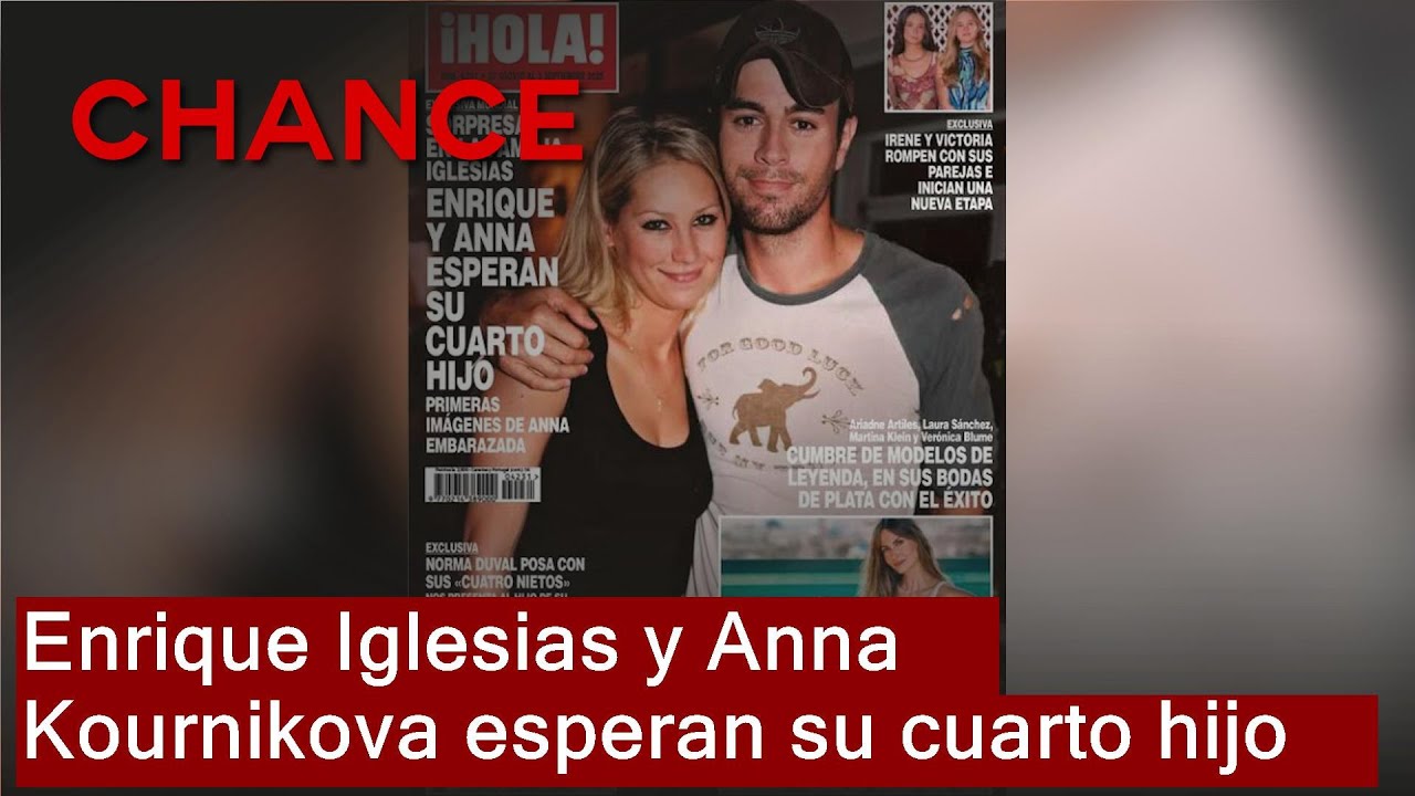 Enrique Iglesias y Anna Kournikova agrandan la familia: esperan su cuarto hijo