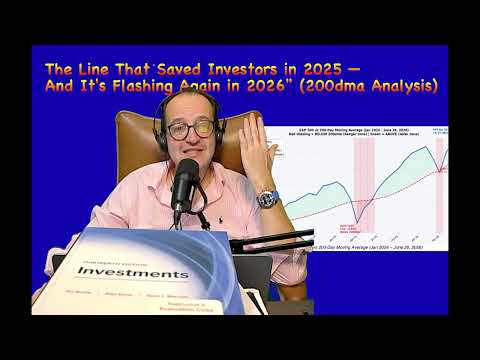 Video preview for The Line That Saved Investors in 2025 — And It's Flashing Again in 2026" (200dma Analysis)