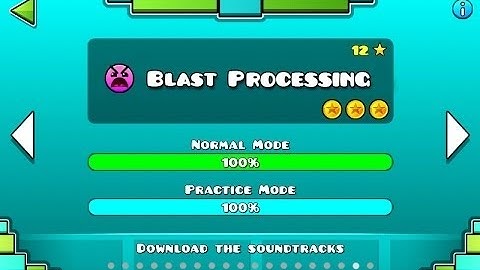 Level 17! - Blast Processing! - all coins! - Geometry Dash!