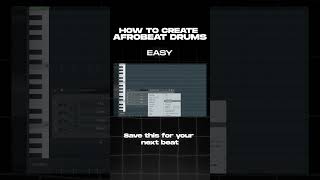 Easy way to beat drums afrobeat by gringobeats #flstudio #beat #music #musicproducer #beats #sample