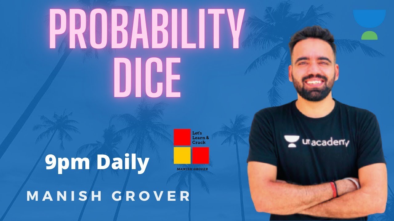 Probability on Dice  SBI Clerk || Bank/SSC/Railways/CHSL/CAT || Manish Grover