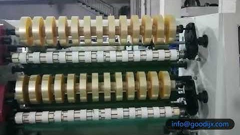 Big diameter automatic Bopp scotch tape slitting rewinding machine
