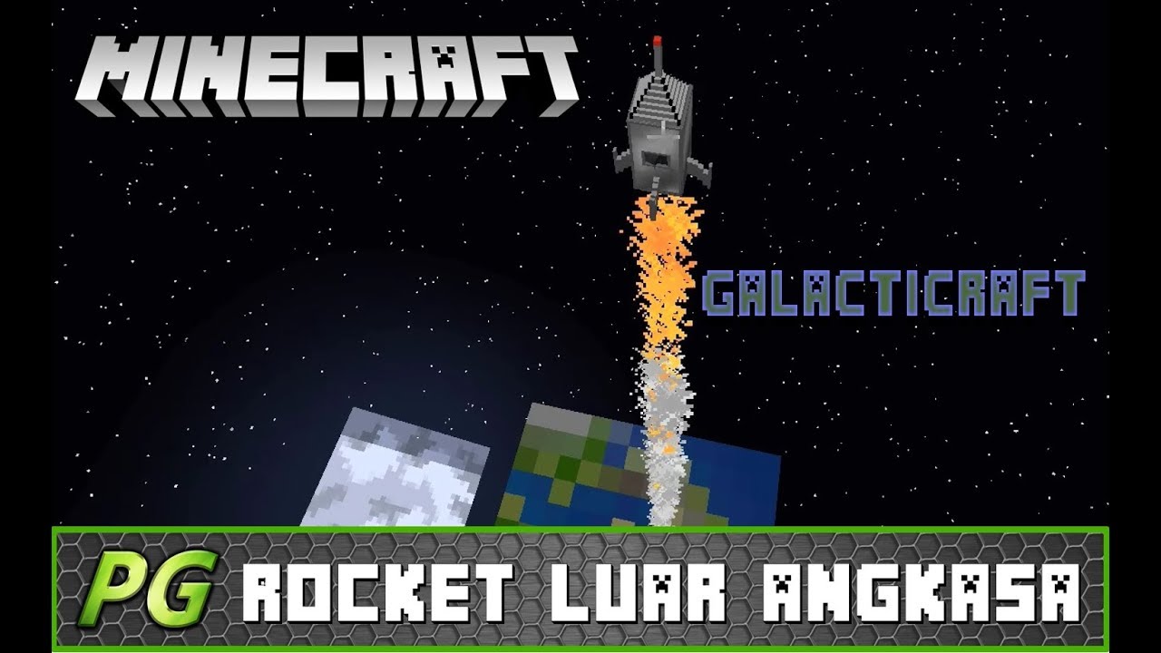 Membuat Rocket Luar Angkasa Minecraft Tutorial 