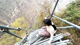 Climb up China's most dangerous village, Daliangshan, Sichuan