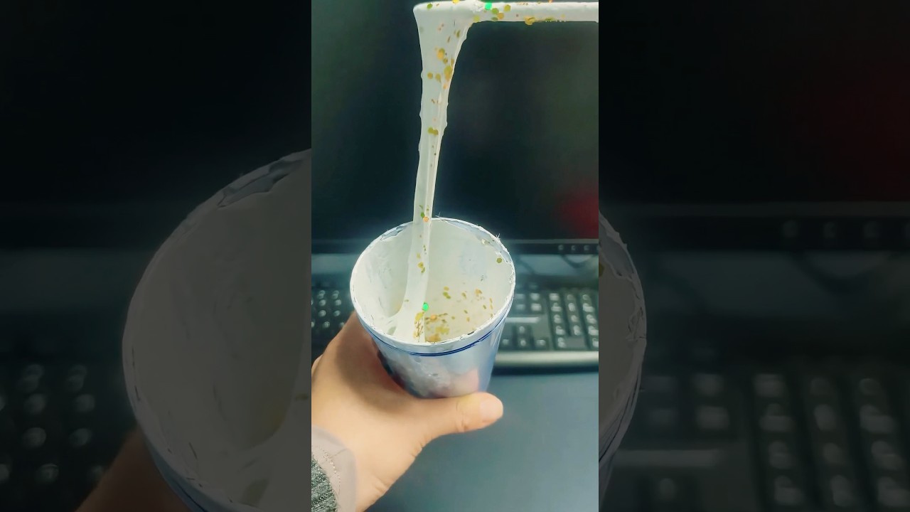 Golden sequin liquid silicone gel