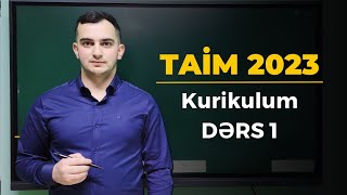 Kurikulum Dərs 1 Kurikulum Nədir? Tai̇m 2023 Kurikulum Dərsləri Zülfüqar Mayılov