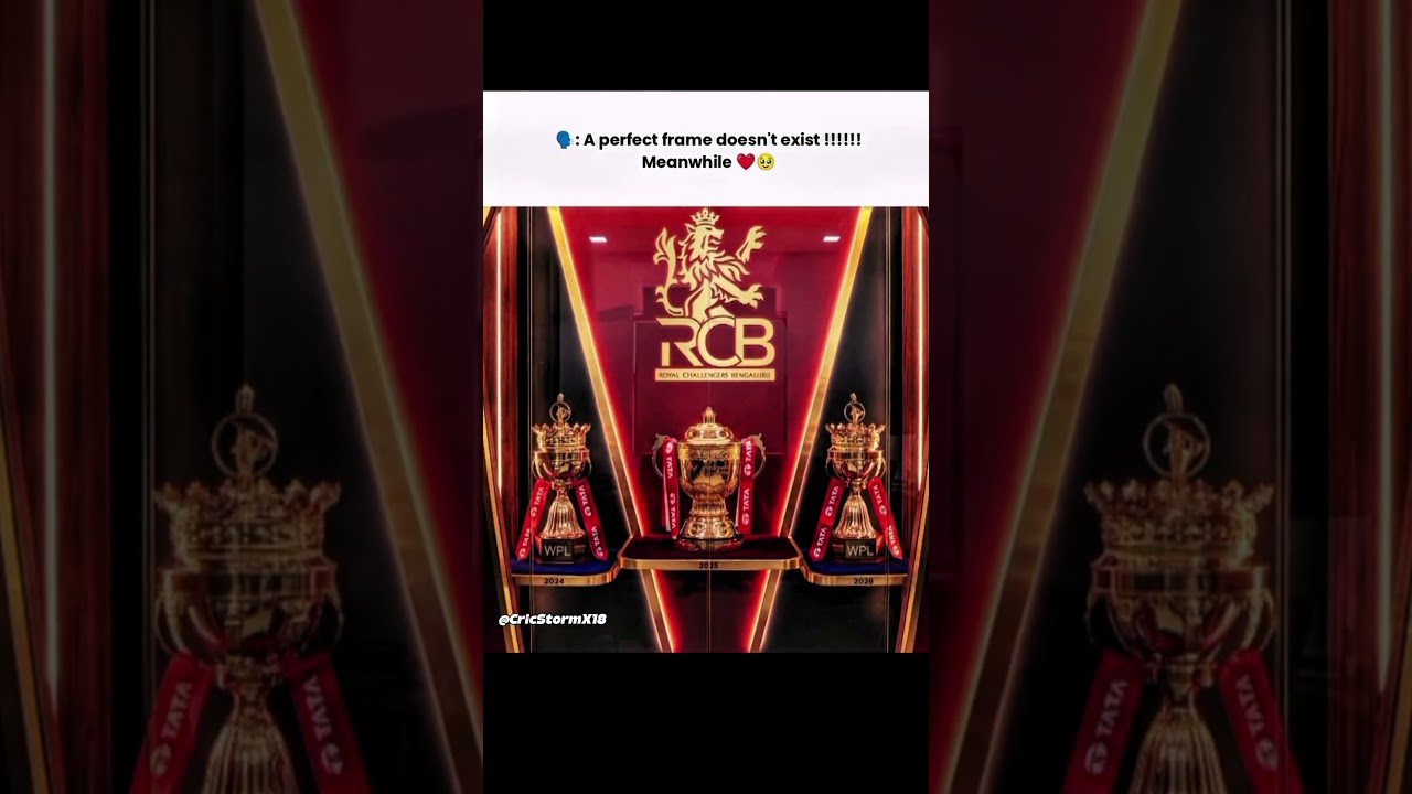 A Perfect Frame 😍 | RCB Trophy Dream 🤯 | IPL & WPL Glory 🔥 