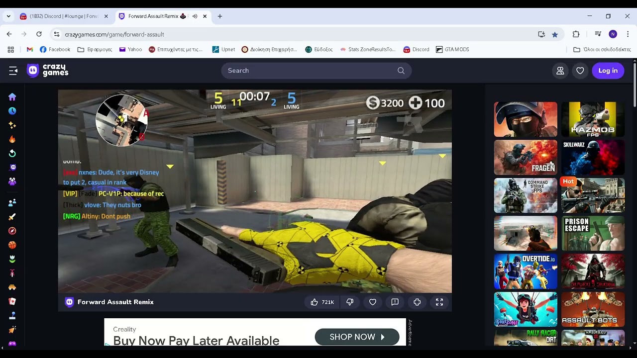 Forward Assault Remix 🕹️ Play on CrazyGames   Google Chrome 2025 07 28 22 25 43