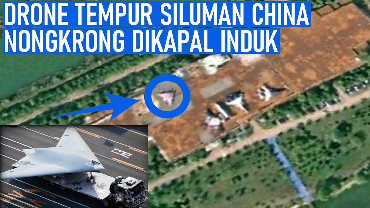 DRONE TEMPUR SILUMAN GJ-11 SHARP SWORD MUNCUL DIKAPAL INDUK CHINA - YouTube