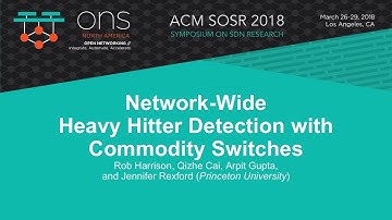 Network-Wide Heavy Hitter Detection with Commodity Switches