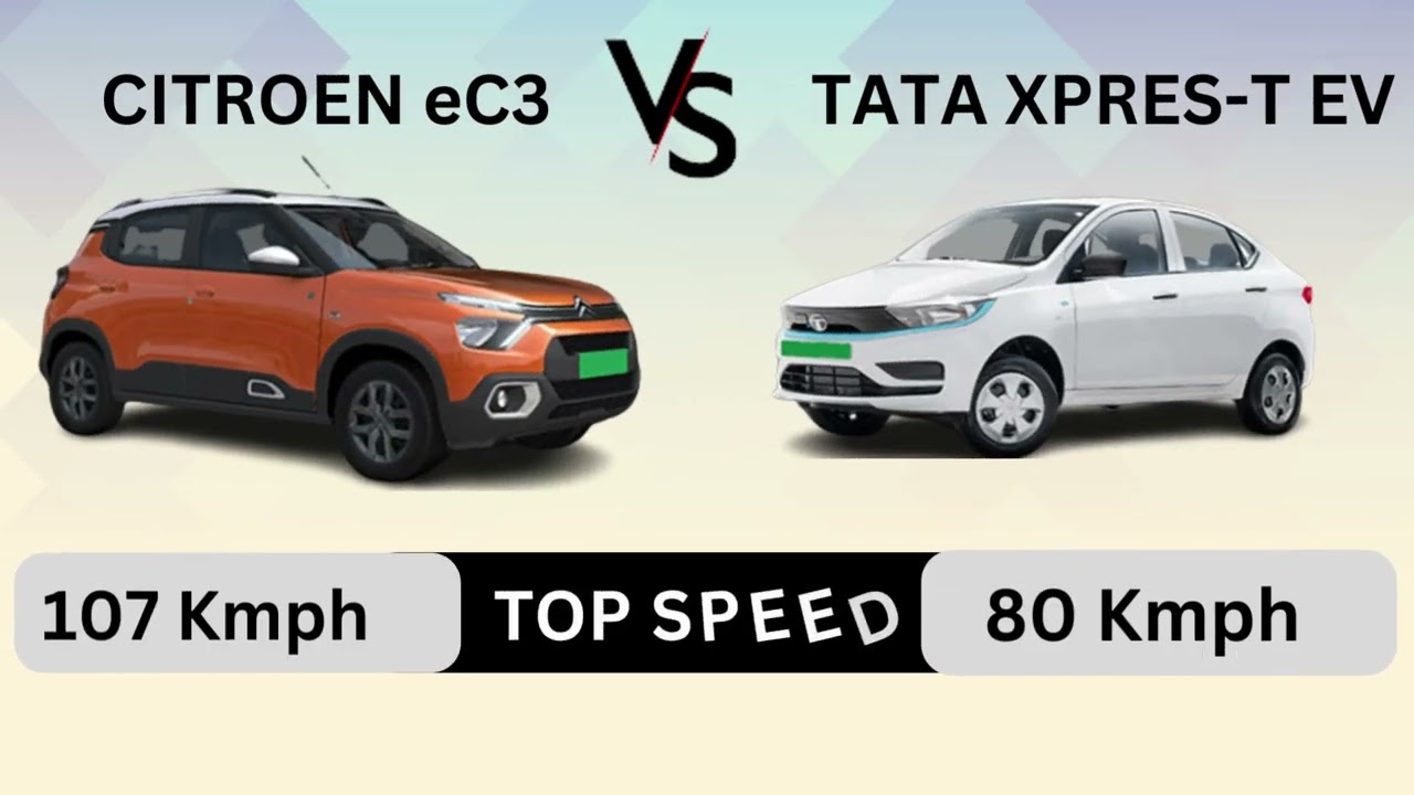 CITROEN eC3 Vs TATA XPRES T-EV|| AUTO EV WORLD
