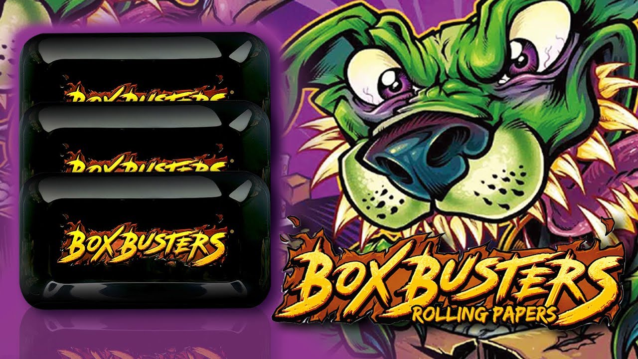 BOXBUSTERS ROLLING TRAY | BLACK MELAMINE | ROLL IT UP