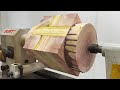 Amazing woodturning crazy  a breathtaking idea with wonderful designs machined on a lathe