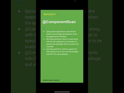 فيديو: ما هوComponentScan؟