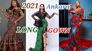 2021 LATEST ASOEBI  LONG ANKARA STYLES// FOR ELEGANT WOMEN screenshot 5
