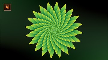 Drawing a Spiral Flower using the Distort and Transform effect | adobe illustrator tutorial