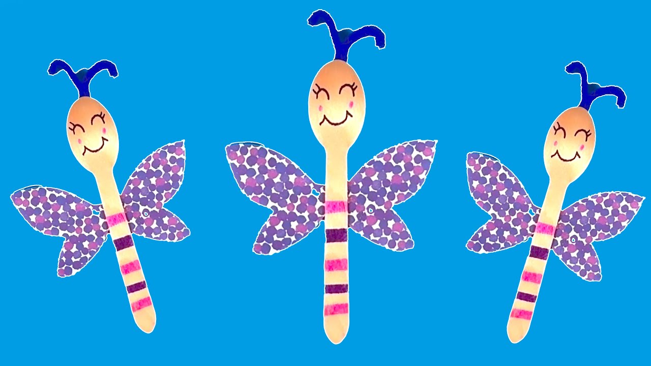 DIY Spoon Dragonfly Craft | Fun & Easy Kids' Craft 