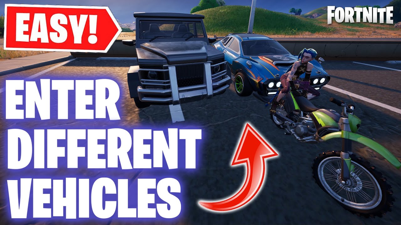 How to *EASILY* Enter Different Vehicles Fortnite Week 6 YouTube