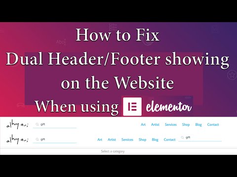 Fix Double Header and Footer appearing on the website using Elementor | Elementor Common Errors