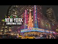 New York City Early Christmas Walk 2025 NYC Night Walk 4K ✨ 5th Avenue to Bryant Park Winter Market