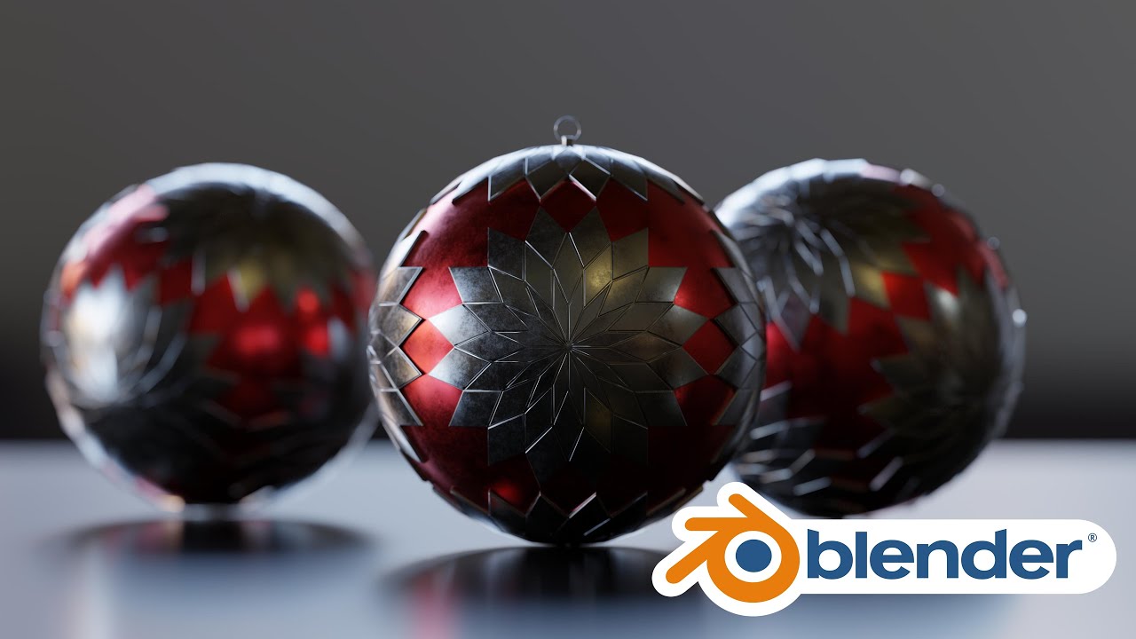 How To Make Christmas Ornaments In Blender / Blender Baubles Tutorial ...