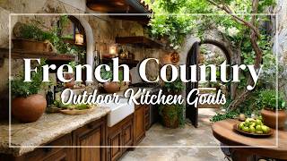 Vintage Outdoor Kitchen Ideas in French Country Style 🍇 | Rustic Chic for Tiny Courtyards
