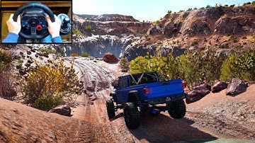 SnowRunner - Exploring Red Canyon - Jeep Gladiator!!