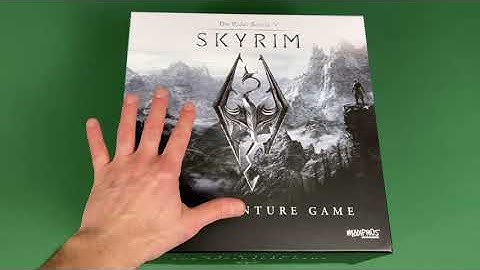 Skyrim the Adventure Board Game Full Unboxing