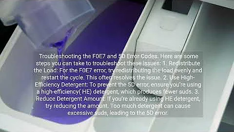 F0E7 Whirlpool Washer