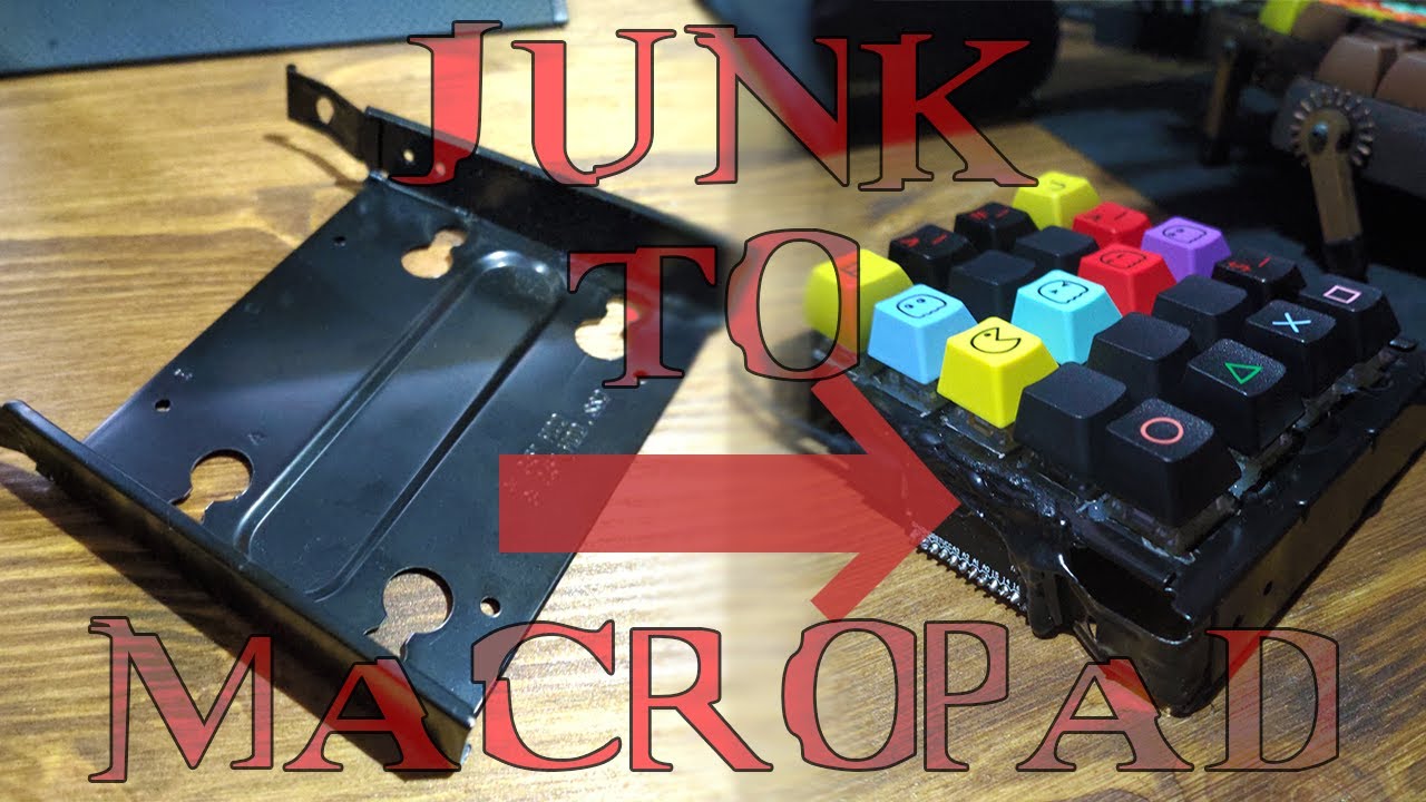 Make a QMK macropad for cheap from hard drive enclosure | no 3d printing no cnc etc... |  hand wired