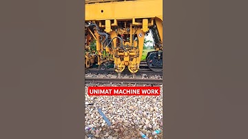 Unimat Machine in Railways #Unimat #packing #packingmachine #plasser #unimatmachine #railtrack #rail