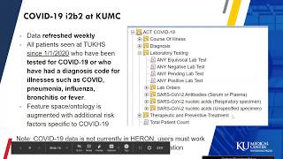 KUMC COVID i2b2 & Data Informational Session