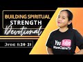 Building strength  daily devotional