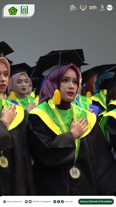 🎓 Wisuda Ke-44 UIN SATU Tulungagung yang digelar terintegrasi di tiga aula kampus.