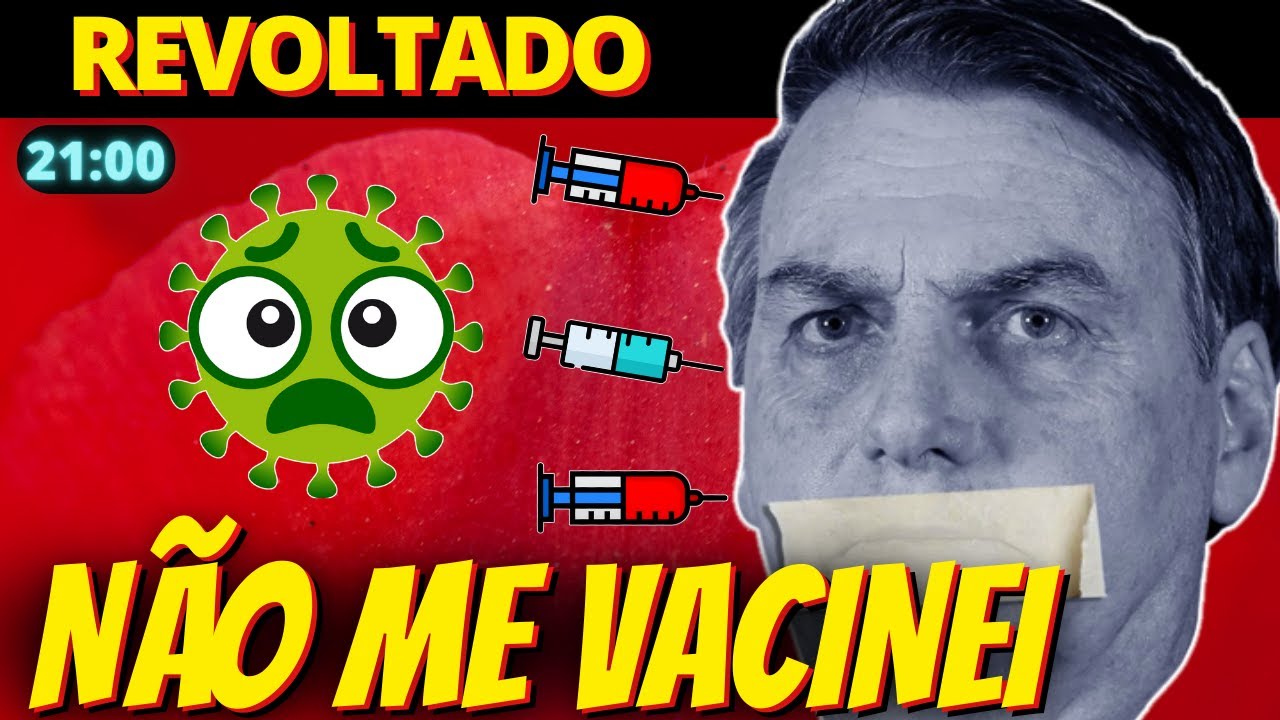 21h Bolsonaro nega ter sido vacinado contra covid: "Nem estava em São Paulo"