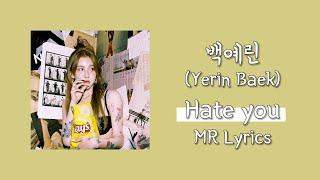 [Instrument] 백예린 (Yerin Baek) -  Hate you