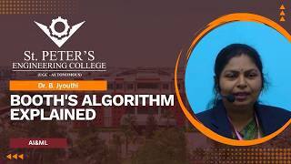 Booth's Algorithm Explained | AI&ML | Dr. B. Jyouthi