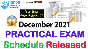 {Breaking News} IGNOU Practical Exam Schedule Released December 2021 | Practical Exam कैसे होंगे ? |
