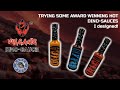 Taste testing the AWARD WINNING Volcanic Dino-Sauce Hot Sauces I designed the labels labels for